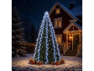 Guirlande lumineuse avec 500 led bleu 500 cm intext cf62415