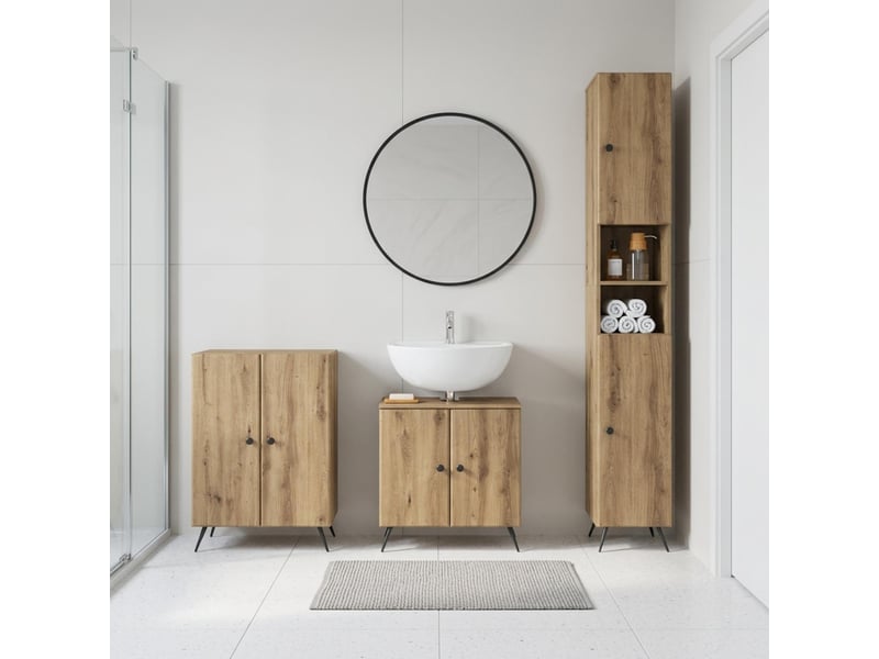 Ensemble de meuble de salle de bain 3 pièces breda cf63334 - Conforama B