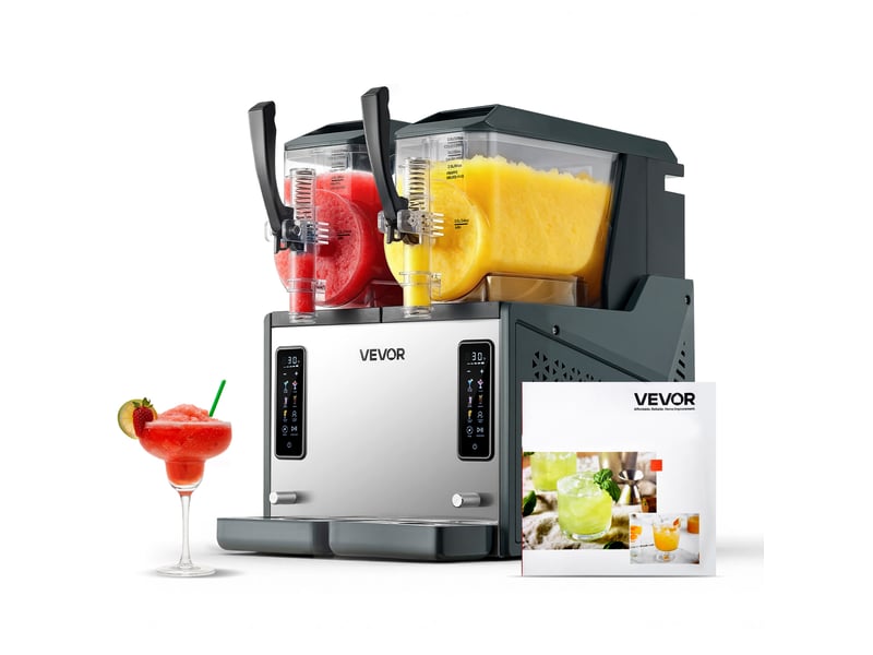  Vevor machine à granité distributeur de boissons glacées 2x4 l pour bar maison  - Conforama A