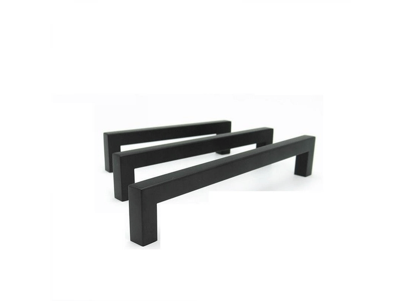  Paquet de 15 poignées pour armoire avec orifice central de 128 mm, poignées de tiroir en acier inoxydable noir, vis incluses  - Conforama D