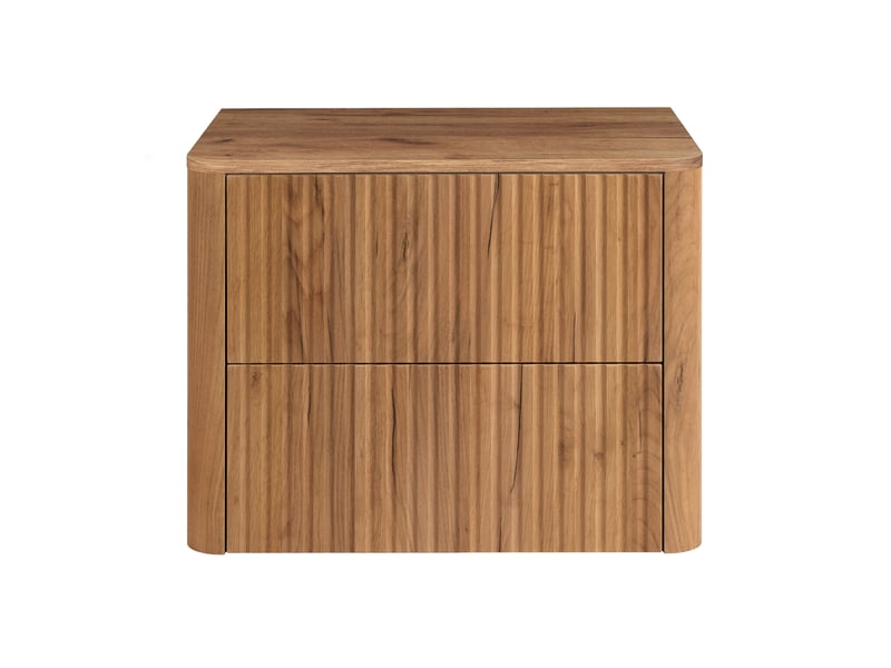  Meuble sous vasque suspendu linea 60 cm chêne craft d'or avec plan de travail  - Conforama D