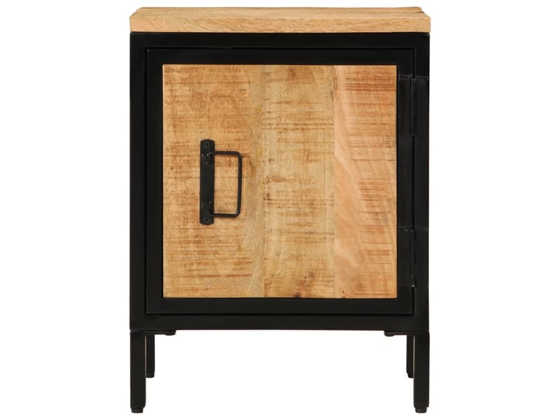  Table de chevet - cabinet de chevet - table de nuit 40x30x52,5 cm bois de manguier massif brut  - Conforama B