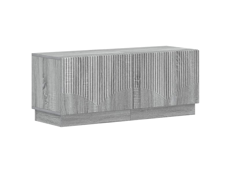 Meuble tv bas de salon, meuble tv led hoorn 3 pcs sonoma gris bois d'ingénierie - Conforama D