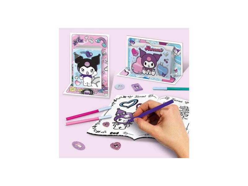  Sac a dos ecole enfant activités créatives kuromi avec pages a colorier et crayons LIS8008324119691 - Conforama E