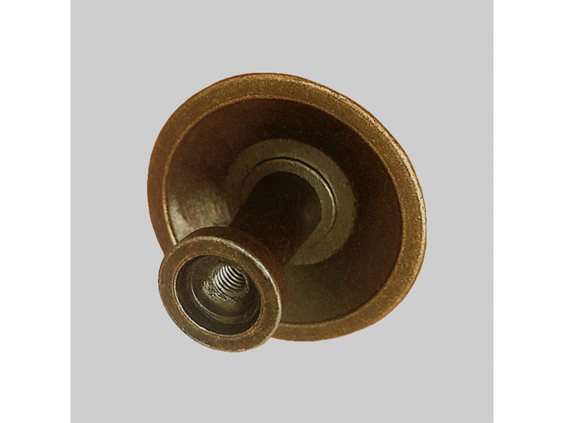  10 boutons vintage en laiton de 35 mm avec design floral pour tiroirs de placards de cuisine, finition bronze ancien.  - Conforama B