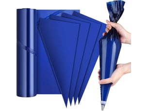 Lot de 50 poches à douille jetables extra larges épaissir 53,3 cm poches à pâtisserie glaçage poches à douille pour biscuits, cupcakes, desserts, gâ