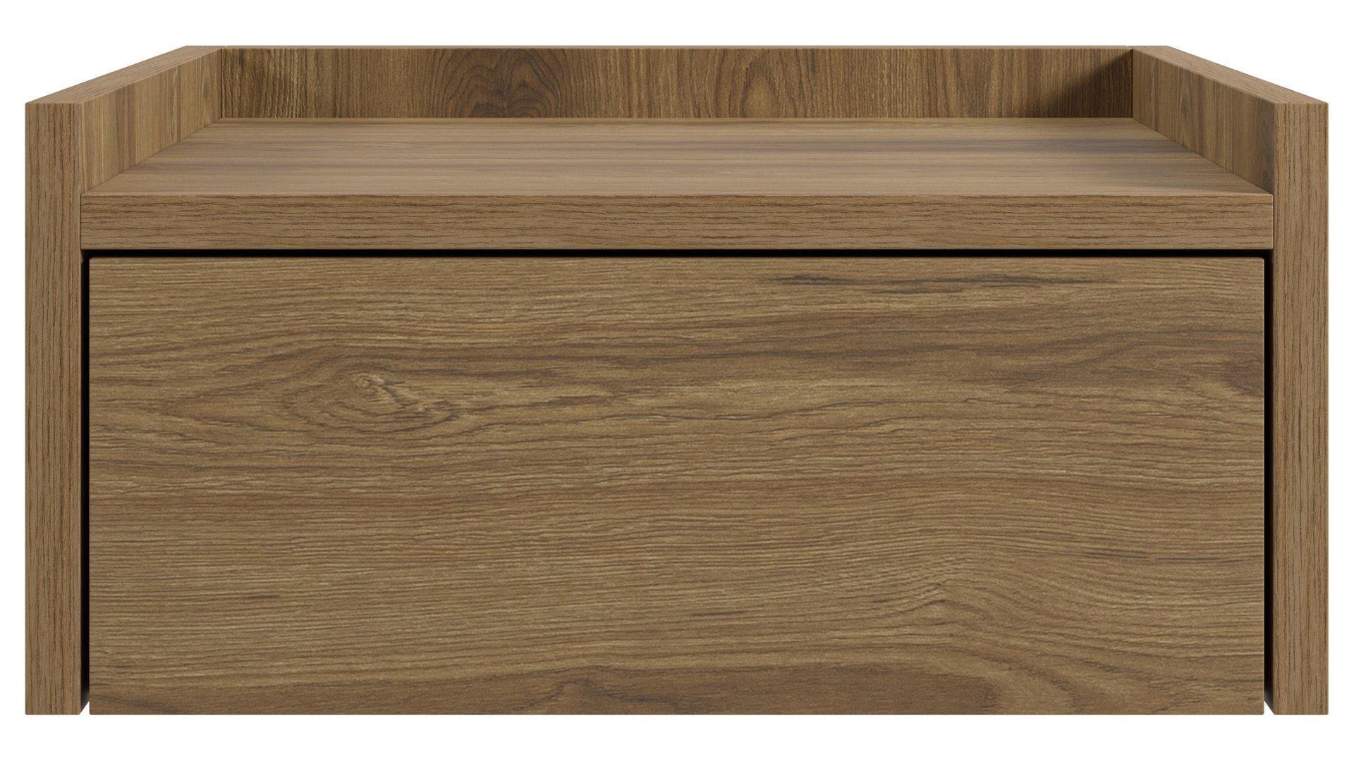 Table de chevet suspendue TOKO coloris CHENE FONCESERI marron 18.2 Conforama