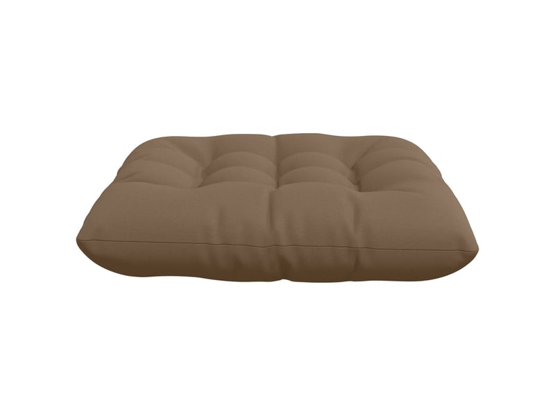 Lot de 4 coussins de siège, coussins d'assise vianen 100 % polyester taupe cf60846 - Conforama D