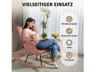 Fauteuil fixe <strong>HAUSS SPOLE</strong> <strong></strong> Velours côtelé rose vendu A l'unité