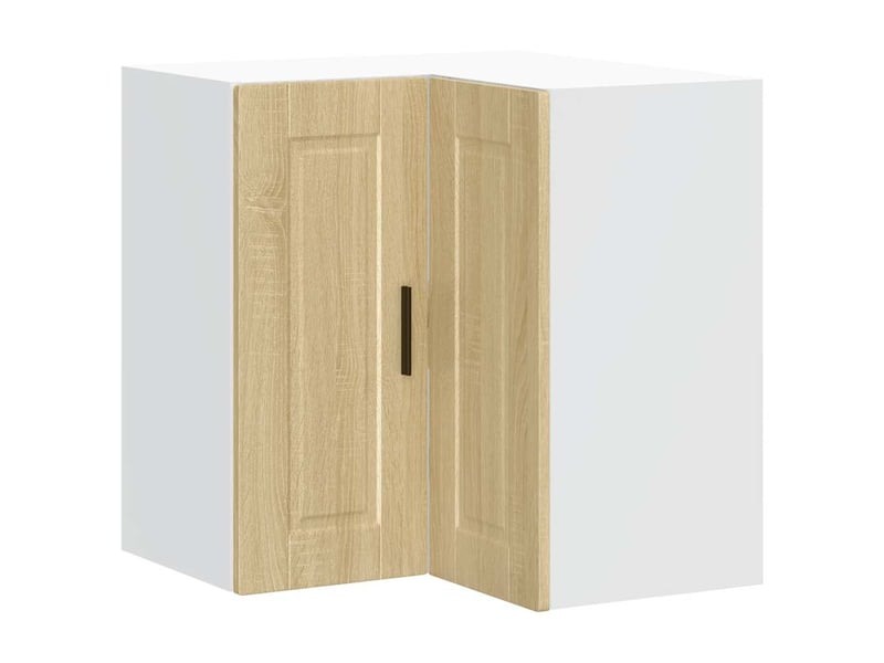 Armoire d'angle murale de cuisine porto chêne sonoma - Conforama A