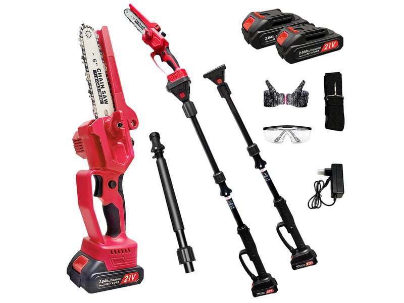  Élagueuse sur perche sans fil 300 w, télescopique 141-240 cm, tête pivotante 180°  - Conforama A