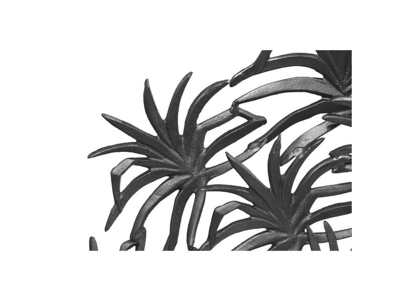  Déco murale feuillage en métal domizil 70cm noir  - Conforama C