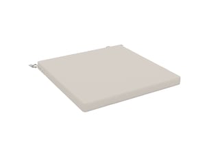 Coussin de siège, coussin d'assise 1 pièce soest 100 % polyester blanc cf55551