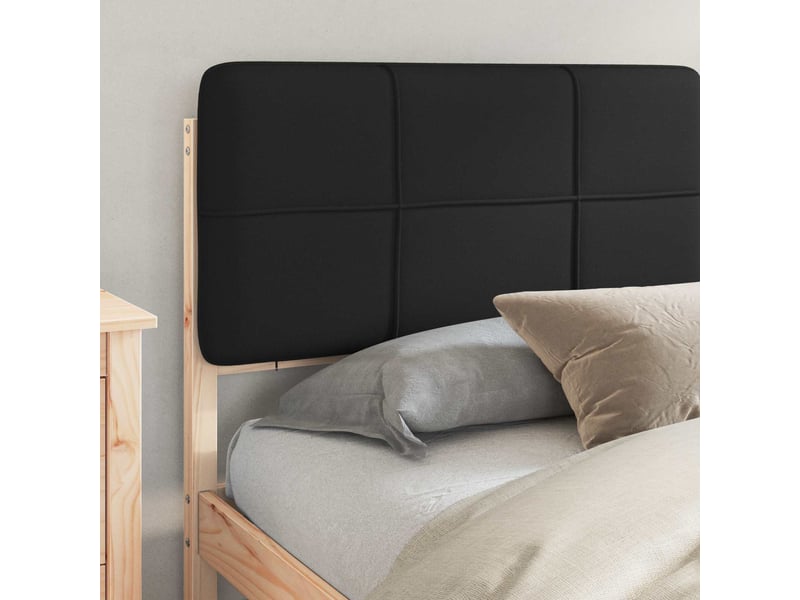 Lit double- lit adulte - cadre de lit avec tête de lit rembourrée noir 180 x 200 cm - Conforama B