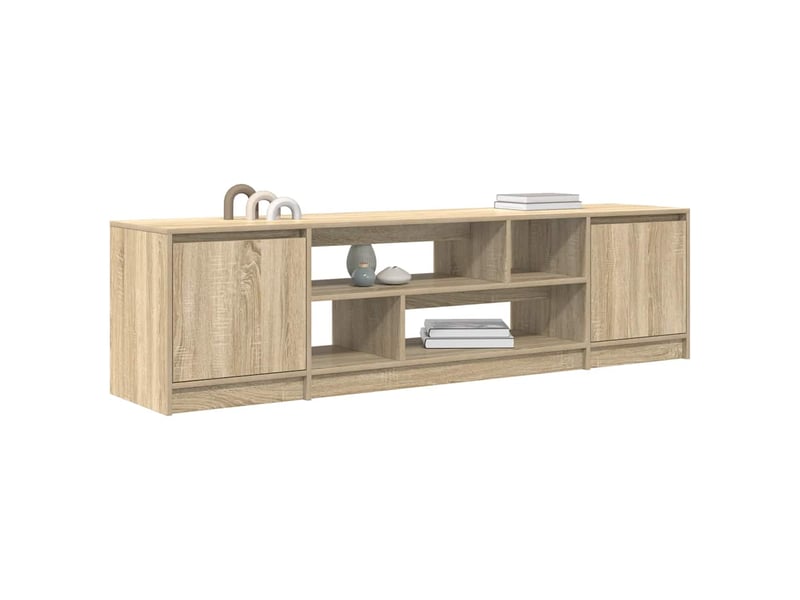  Meuble tv - banc tv - meuble de rangement chêne sonoma 188,5x41x50 cm bois d'ingénierie  - Conforama D