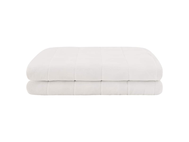  Couverture lestée, couverture pondérée blanc 135x200 cm 6 kg 100% coton 205t shl49509  - Conforama C