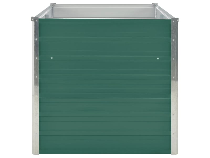  Jardinière - bac à fleurs 160 x 80 x 77 cm acier galvanisé vert  - Conforama D