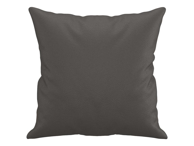  Lot de 2 coussins décoratifs gris 40x40 cm similicuir cf60864  - Conforama D