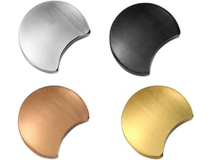 Lot de 4 porte-baguettes en métal doré en forme de lune pour l'organisation de la table à manger et une utilisation décorative