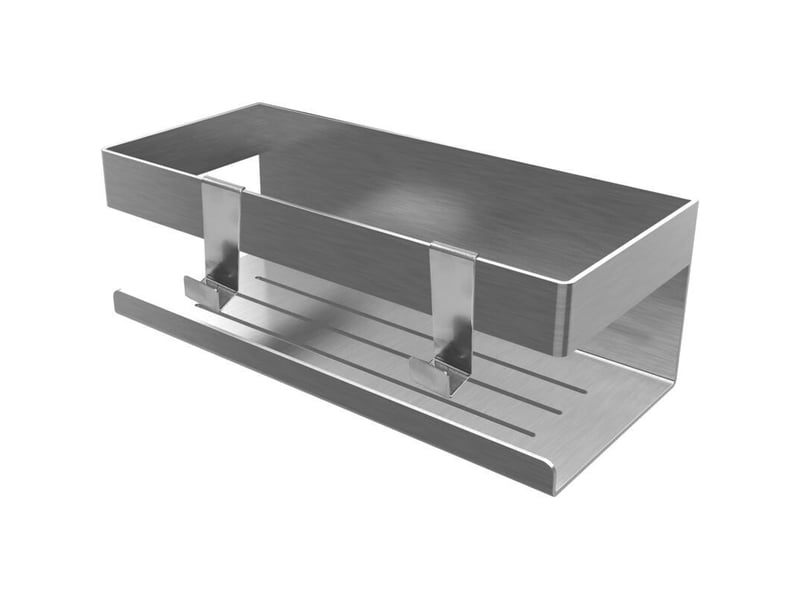  Etagère douche etagere salle de bain sans perçage etagère de douche avec crochet - douche murale - acier inoxydable 304sus - pour cuisine, bureau  - Conforama E