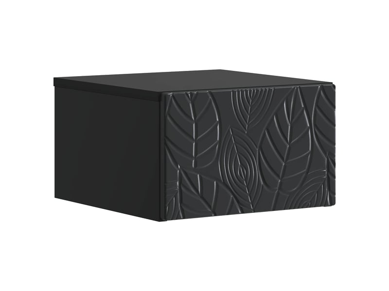  Table de chevet - table d'appoint murale noir 34,5 x 33 x 20 cm bois d'ingénierie  - Conforama A