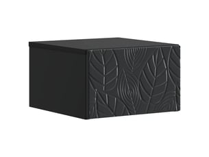 Table de chevet - table d'appoint murale noir 34,5 x 33 x 20 cm bois d'ingénierie