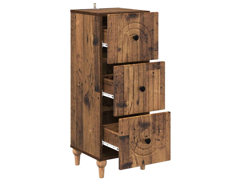  Armoire de rangement bureau, armoire à tiroirs 33 x 34.5 x 90 cm bois d'ingénierie shl5613  - Conforama E