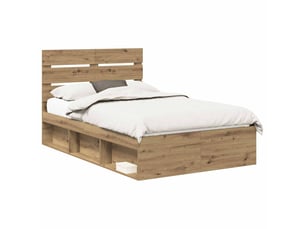 Lit 2 places 120x190cm coloris marron
