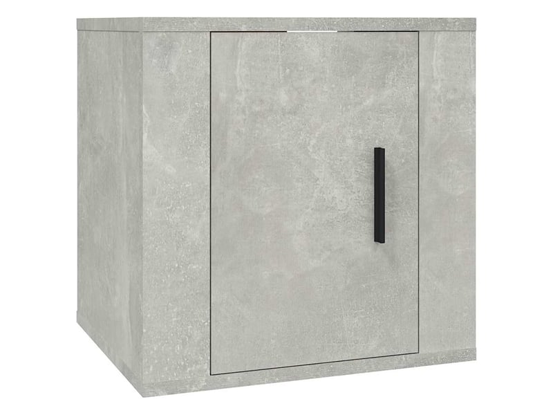  Ensemble de meubles tv 8 pcs gris béton bois d'ingénierie shl43948  - Conforama E