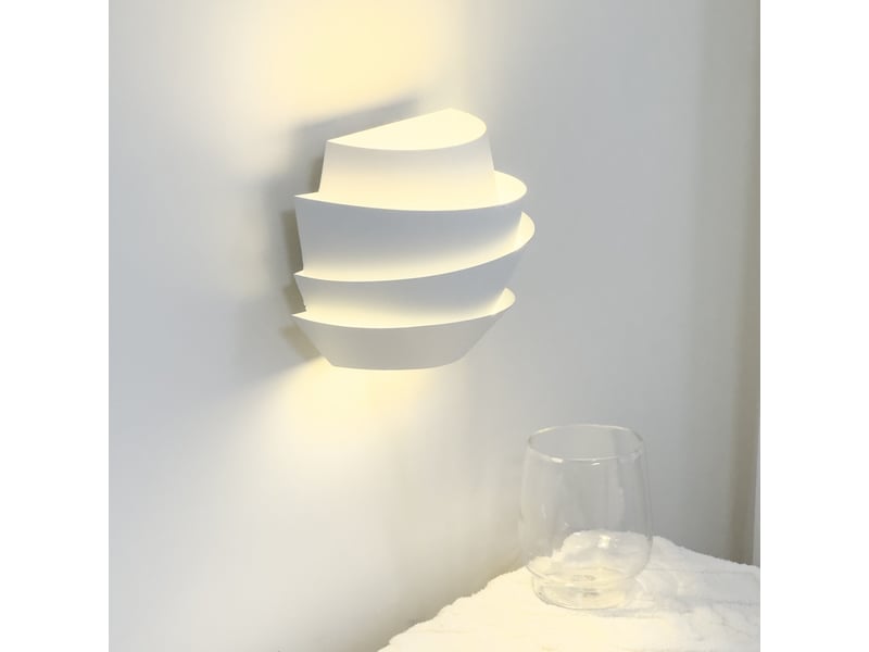  Applique murale intérieure, lampe murale design wave light avec 2 ampoules led g9 lumière chaude 7914674590 - Conforama C