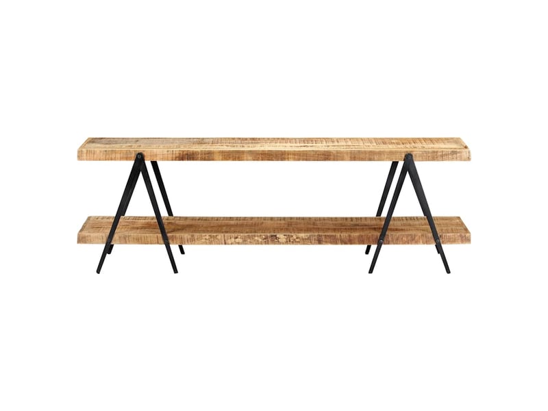  Meuble tv - banc tv - meuble de rangement 160x40x50 cm bois solide de manguier  - Conforama A