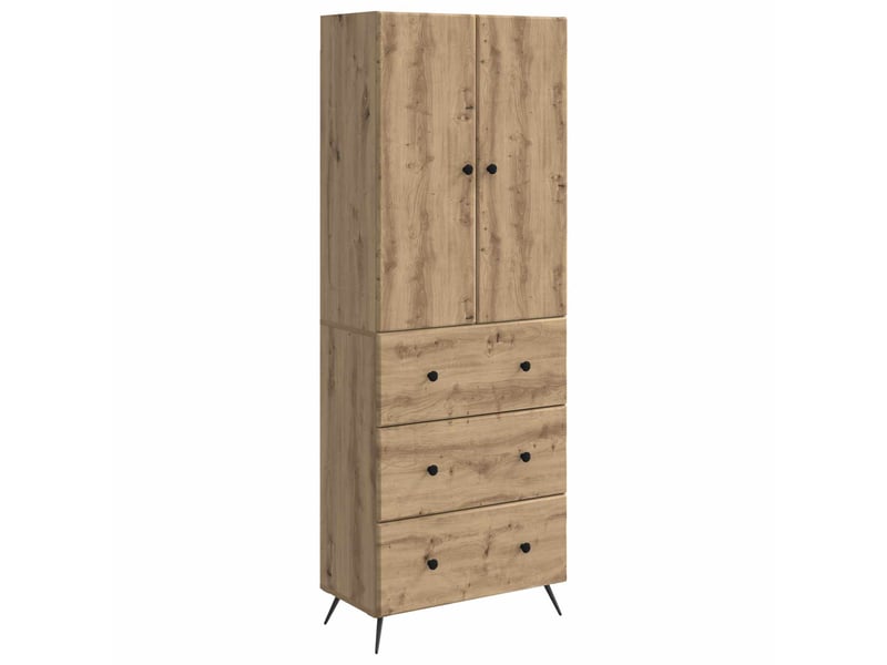  Ensemble de meubles 2 pcs, rangement de salon 66 x 34,5 x 90 cm bois d'ingénierie shl7553  - Conforama A