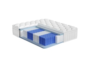 Matelas 90x200 cm <strong></strong>  <strong></strong> Ressorts ensachés + mousse soutien Medium épaisseur 22 cm