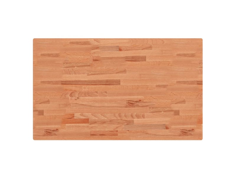  Comptoir de salle de bain, plan de travail 100x60x1,5 cm bois massif de hêtre cf65710  - Conforama A