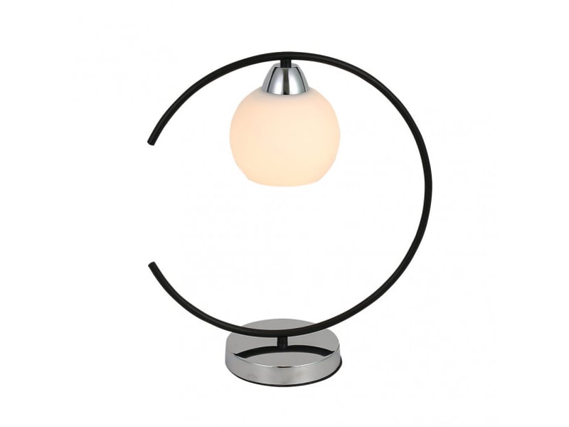  Lampe à poser fabrilamp fuji e27 coloris noir chromé 38 x 35 x 14 cm 152271052 - Conforama A