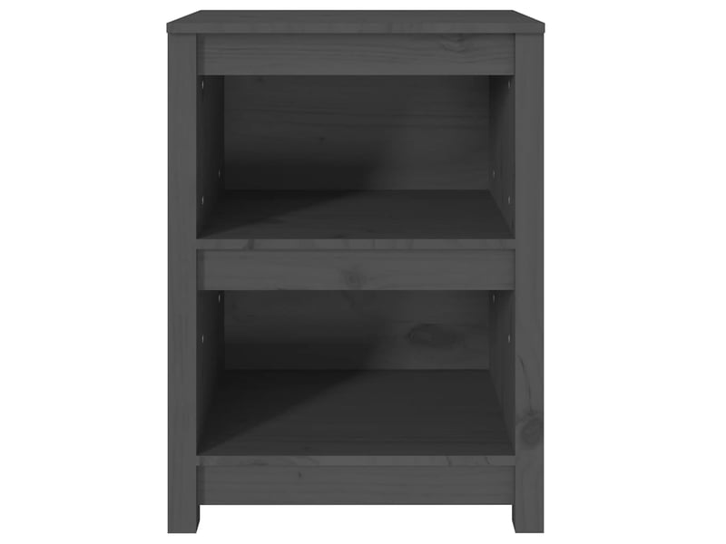  Bibliothèque, meuble de rangement salon gris 50x35x68 cm bois de pin massif  - Conforama D