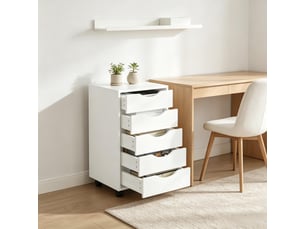 Armoire de rangement mobile, caisson à dossiers, meuble de bureau à roulettes