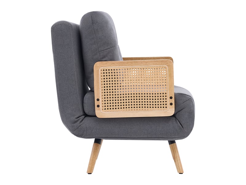  Canapé convertible, canapé-lit, gris, dossier réglable, dossier inclinable, 3 en 1, pour salon et séjour, pliable  - Conforama B