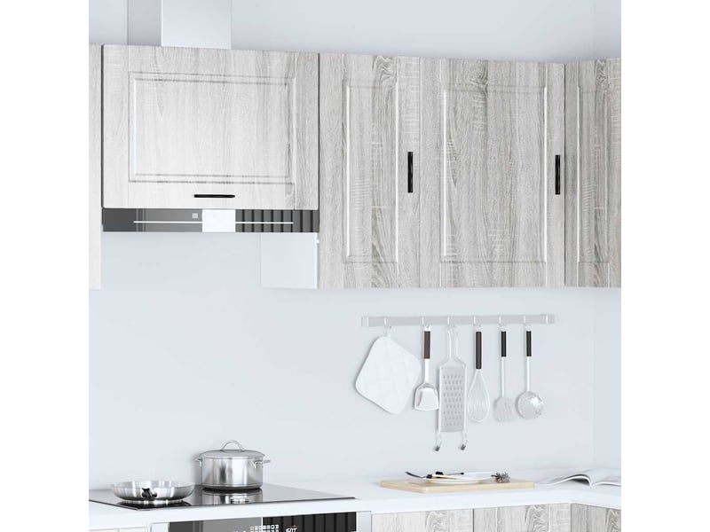  Meuble de rangement, armoire murale de cuisine porto sonoma gris bois d'ingénierie shl5061  - Conforama C