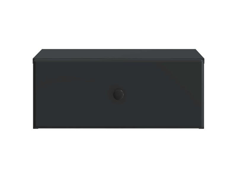  Table de chevet - cabinet de chevet - table de nuit mural avec tiroir noir 49 x 34,5 x 20 cm  - Conforama D
