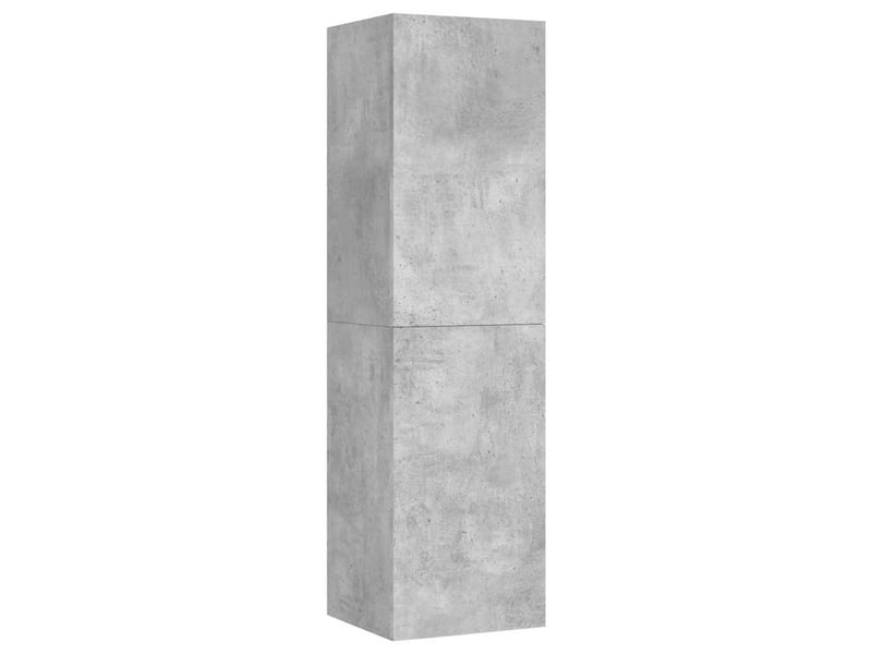  Meuble tv - banc tv - meuble de rangement gris béton 30,5x30x110 cm bois d’ingénierie  - Conforama A