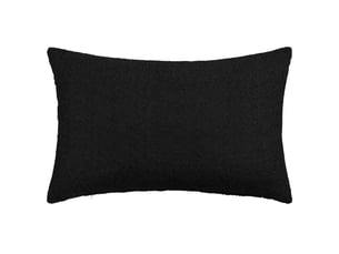 Lot de 2 housses de coussin heerlen noir 30 x 50 cm bouclé cf49463