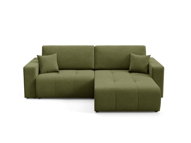  Canapé d'angle convertible molinio l vert  - Conforama A