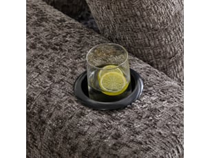 Canapé d'angle, canapé modulable, gris, porte-gobelets, assise profonde, pour salon et séjour, 261 x 165 x 80,5 cm