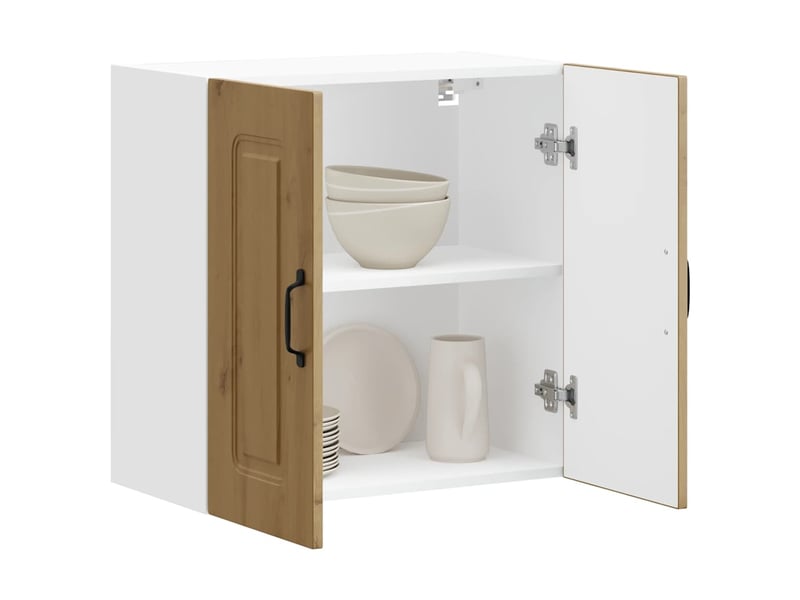  Armoire murale cuisine kalmar chêne artisanal bois d'ingénierie shl2751  - Conforama D
