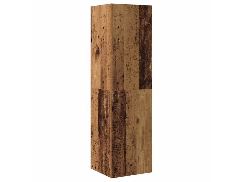  Lot de 3 meuble tv mural, meuble tv suspendu vieux bois bois d'ingénierie shl90740  - Conforama D