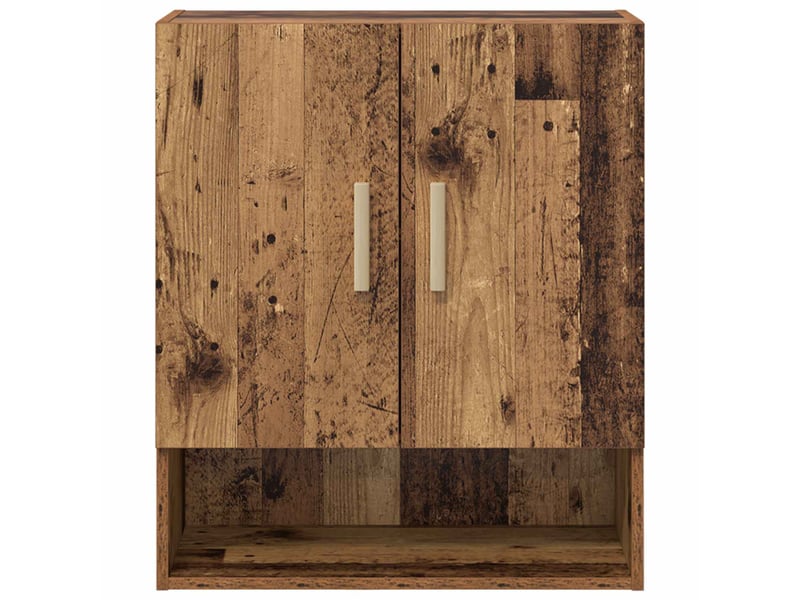  Meuble mural, rangement salon 60 x 31 x 70 cm bois d'ingénierie bois ancien shl5793  - Conforama E