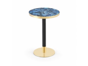 Table basse rond(e) coloris bleu <strong>OKMYHOME</strong> <strong></strong> - 60 cmx60 cm