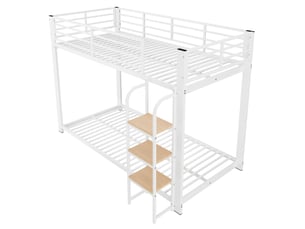 Lit superposé 2x90x200 cm <strong>OKMYHOME</strong>  <strong></strong> coloris bicolore