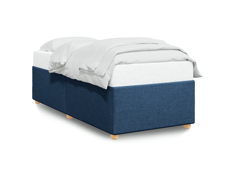  Lit simple- lit adulte -  cadre de lit sans matelas bleu 100x200 cm tissu  - Conforama A